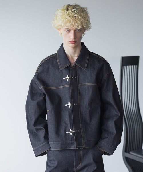 HARE（ハレ）の「【SET UP対応】ファイヤーマンバックルデニムブルゾン