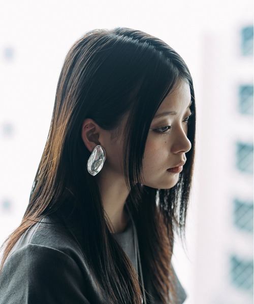 Nothing And Others(ナッシングアンドアザーズ)の「「Nothing And Others/ナッシングアンドアザーズ」Smooth Light Earrings(イヤリング・レディース・シルバー・FREE)」の1枚目の写真