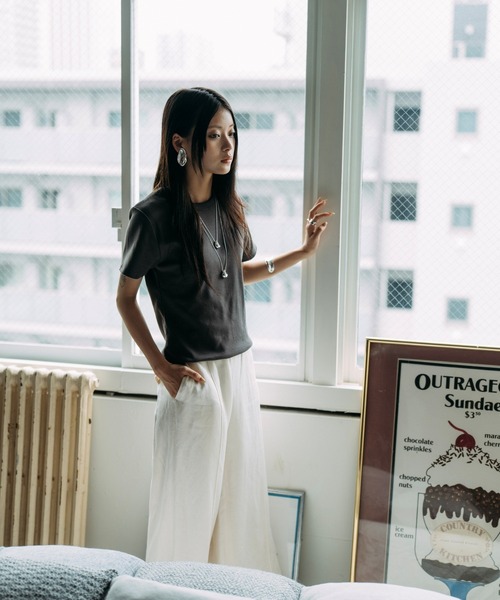 Nothing And Others(ナッシングアンドアザーズ)の「「Nothing And Others/ナッシングアンドアザーズ」Smooth Light Earrings(イヤリング・レディース・シルバー・FREE)」の8枚目の写真