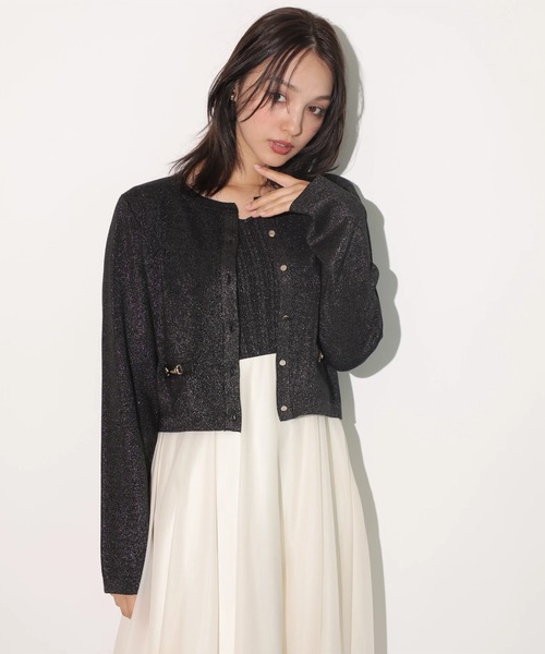 金釦ラメカーディガン（ニット/セーター）｜Rirandture（リ