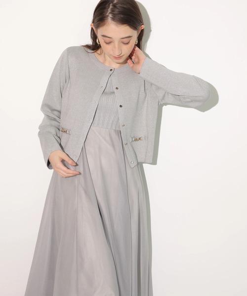 金釦ラメカーディガン（ニット/セーター）｜Rirandture（リランド