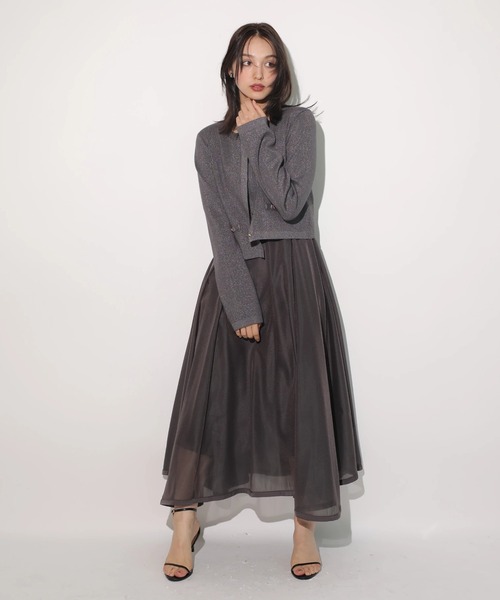 金釦ラメカーディガン（ニット/セーター）｜Rirandture（リランド