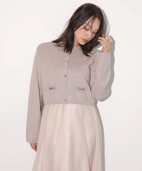 金釦ラメカーディガン（ニット/セーター）｜Rirandture（リ