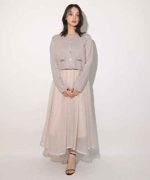 金釦ラメカーディガン（ニット/セーター）｜Rirandture（リ