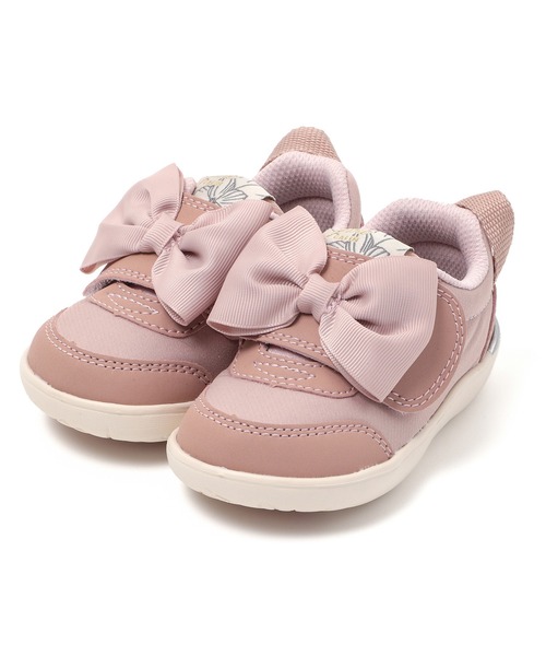 IFME（イフミー）の「BABY｜Wild flower series ビッグリボンスニーカー[リンクコーデ]（スニーカー・キッズ・ホワイト/ピンク/ブラック・12.0cm/12.5cm/13.0cm/13.5cm/14.0cm/14.5cm/15.0cm）」の3枚目の写真
