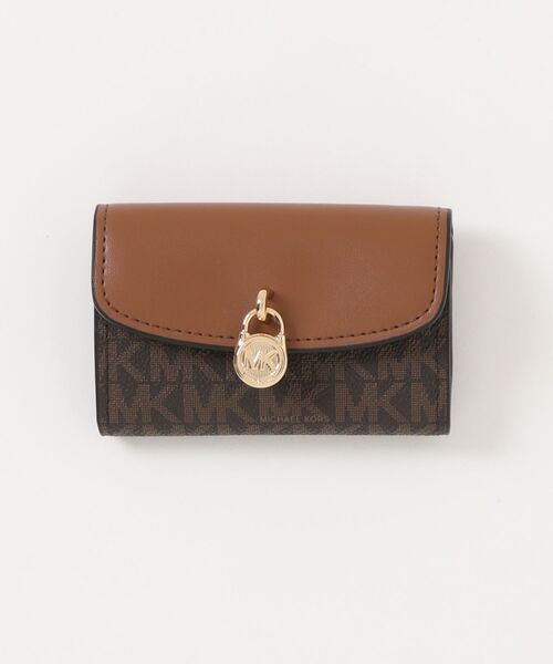 LYRA トライフォールド ウォレット - MKシグネチャー エクストラスモール MICHAEL KORS（マイケルコース） LYRA トライフォールド ウォレット