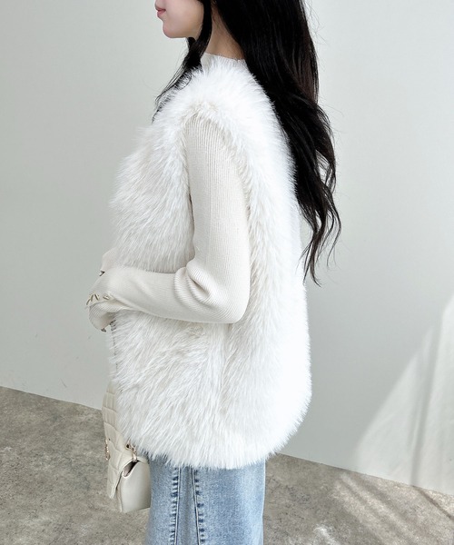 MY WHITE エコファーベスト セール】エコファーベスト（ベスト）｜INGNI（イング）のファッション