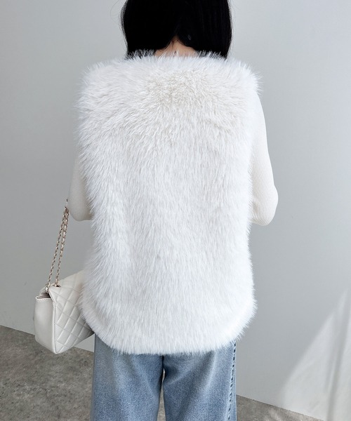 MY WHITE エコファーベスト セール】エコファーベスト（ベスト）｜INGNI（イング）のファッション