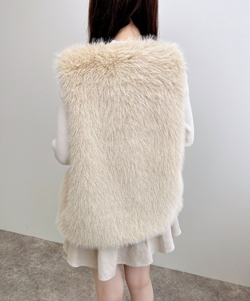 MY WHITE エコファーベスト セール】エコファーベスト（ベスト）｜INGNI（イング）のファッション