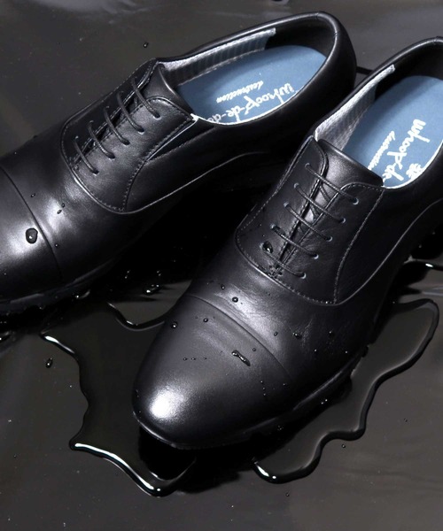 whoop-de-doo（フープディドゥ）の「ネオドレスランスニーカー whoop-de-doo/フープディドゥ（スニーカー・メンズ・ブラック×ブラック/ダークブラウン系1/ネイビー系1・40/41/42/43/44）」の4枚目の写真