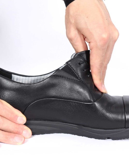 whoop-de-doo（フープディドゥ）の「ネオドレスランスニーカー whoop-de-doo/フープディドゥ（スニーカー・メンズ・ブラック×ブラック/ダークブラウン系1/ネイビー系1・40/41/42/43/44）」の14枚目の写真