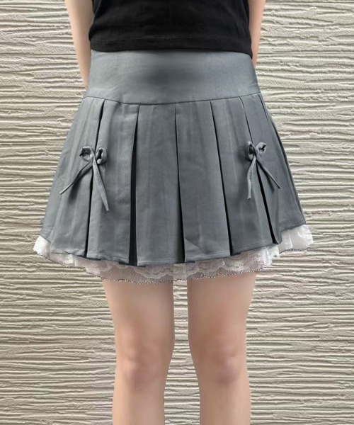 Miniministore(ミニミニストア)の「ボックスプリーツスカート ミニスカート夏(スカート・レディース・グレー/ブラック・L/S/XL/2XL/M)」の17枚目の写真