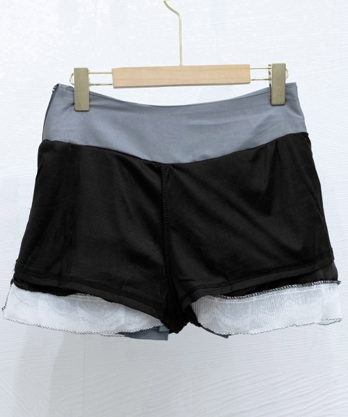 Miniministore(ミニミニストア)の「ボックスプリーツスカート ミニスカート夏(スカート・レディース・グレー/ブラック・L/S/XL/2XL/M)」の5枚目の写真