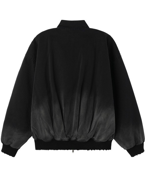 OY（オーワイ）の「『OY/オーワイ』 CURVED PANEL WASHED DAMAGE BOMBER JACKET/カーブパネル ボンバージャケット（その他アウター・レディース・ブラック・L）」の10枚目の写真