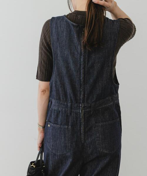 セール】F by ROSSO デニムリボンオールインワン（サロペット