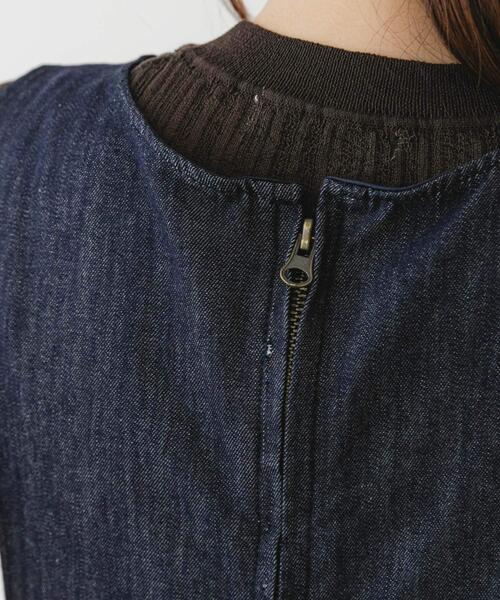 デニムリボンオールインワン セール】F by ROSSO デニムリボンオールインワン（サロペット