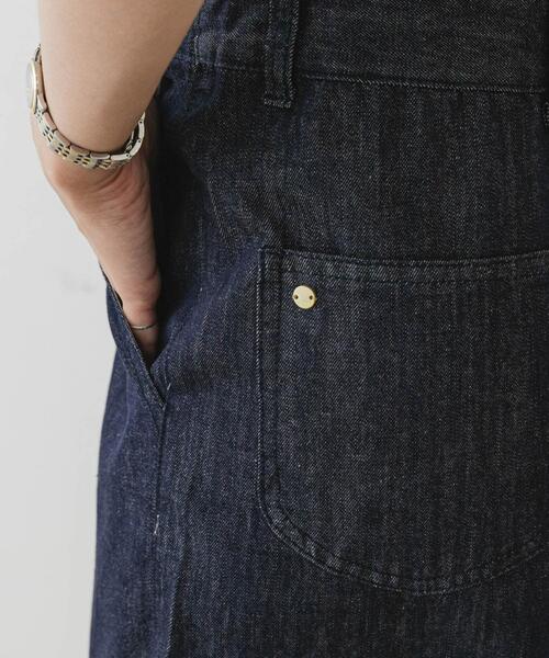 セール】F by ROSSO デニムリボンオールインワン（サロペット