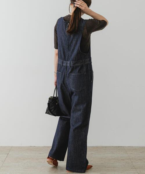 セール】F by ROSSO デニムリボンオールインワン（サロペット