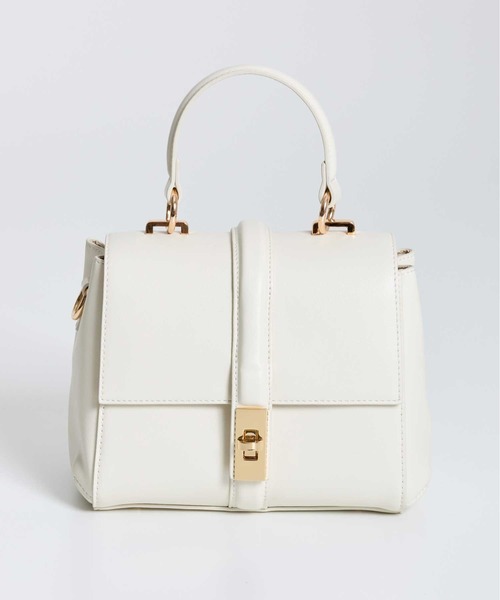 NOELA（ノエラ）の「ワンハンドル２ＷＡＹファーフラップバッグ（ハンドバッグ・レディース・オフホワイト/モカ・フリー）」の9枚目の写真