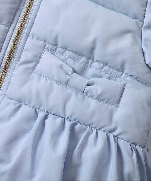apres les cours(アプレレクール)の「【洗える】ペプラム中綿アウター(ダウンジャケット/コート・キッズ・サックスブルー/ブラック/サーモンピンク・90/80/140/130/120/110/100)」の22枚目の写真