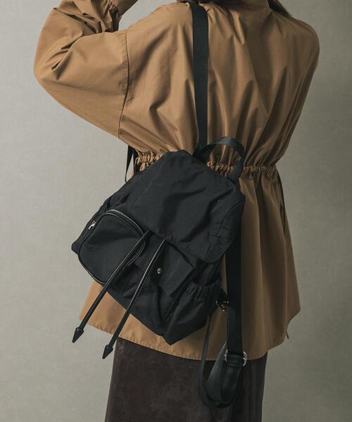 SENSE OF PLACE by URBAN RESEARCH(センスオブプレイスバイアーバンリサーチ)の「撥水マルチポケットナイロンリュック(バックパック/リュック・レディース・ブラウン/ブラック・ONE)」の13枚目の写真