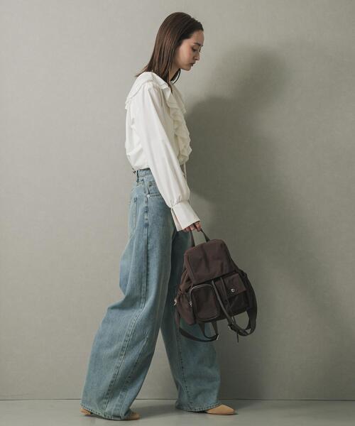 SENSE OF PLACE by URBAN RESEARCH(センスオブプレイスバイアーバンリサーチ)の「撥水マルチポケットナイロンリュック(バックパック/リュック・レディース・ブラウン/ブラック・ONE)」の8枚目の写真