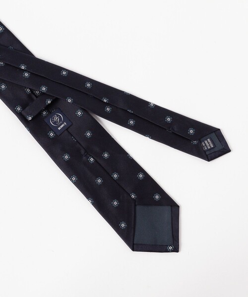 BEAMS F（ビームスエフ）の「シルク 小紋柄 ジャカード ネクタイ（ネクタイ・メンズ・オリーブ/ネイビー・ONE SIZE）」の7枚目の写真