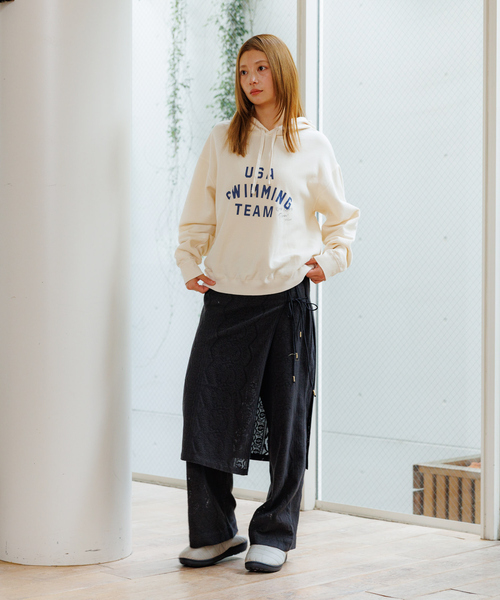 Rouge vif la cle（ルージュヴィフラクレ）の「【Le Melange/ル・メランジュ】ラップスカート付きレースパンツ【セット】/#8543503/パンツ/ラップスカート/レース【WEB限定】（その他パンツ・レディース・オフホワイト/ブラック・フリー）」の11枚目の写真