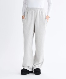 YOLO PANTS /ロキシーロゴパッチワークウエストゴム裾ドローコードスウェットパンツ
