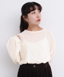 l'atelier du savon | _ベロアドット　ロンＴ(Tシャツ/カットソー)