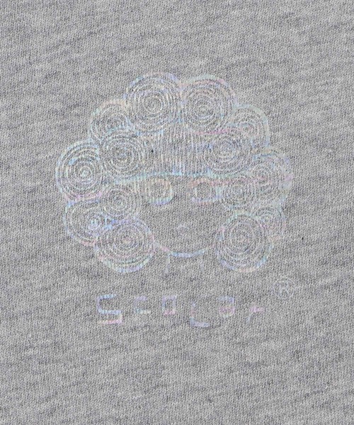 ScoLar(スカラー)の「153661:ミニ裏毛スカ子ロゴ ダブルジップカーディガン(カーディガン/ボレロ・レディース・ブラック/オートミール/杢グレー・M)」の11枚目の写真