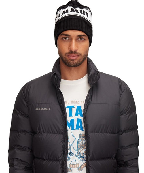 Mammut（マムート）の「MAMMUT/マムート ウール ピークス 2WAY ジャガードビーニー（ニットキャップ/ビーニー・メンズ・ブラック・ONE SIZE）」の2枚目の写真