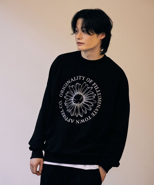 F.ILLUMINATE(フィルミネイト)の「【UNISEX】Filluminate/Bloom プルオーバー(Tシャツ/カットソー・メンズ・ブラック/ライトグレー・LARGE/X-LARGE)」の6枚目の写真