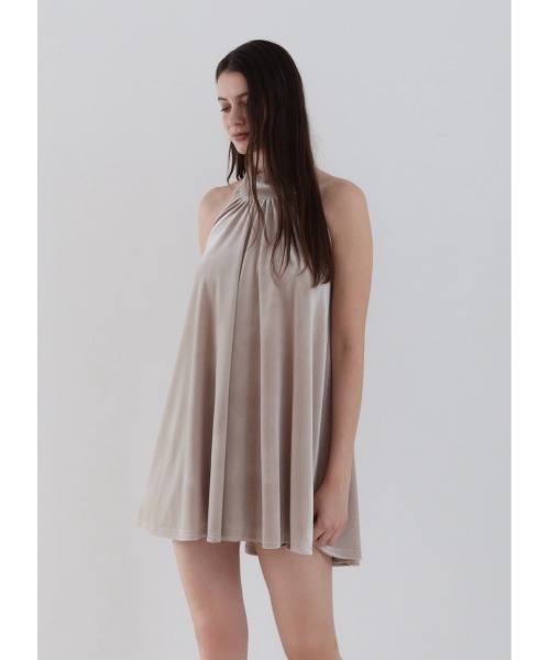 トップス celon velour tie blouse velour back open tie blouse（Tシャツ/カットソー）｜celon
