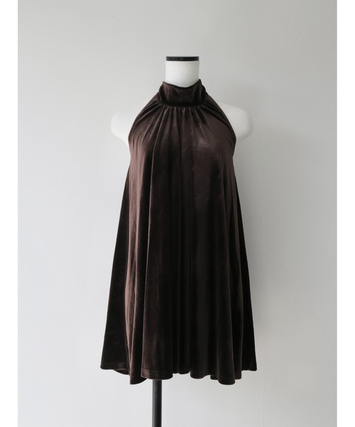 トップス celon velour tie blouse velour back open tie blouse（Tシャツ/カットソー）｜celon