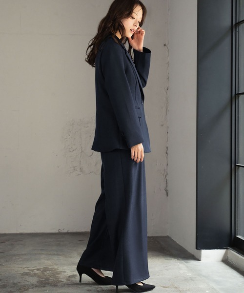 23区 フォーマルスーツ 大きいサイズ 48 テーラードジャケット パンツ セール】テーラードジャケット ワイドパンツ セットアップ スーツ