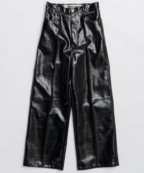PRANK PROJECT（プランクプロジェクト）の「シンセティックレザープレスパンツ / Synthetic Leather Press Pants（その他パンツ・レディース・ベージュ/ダークブラック/ブラック・36/38）」の16枚目の写真
