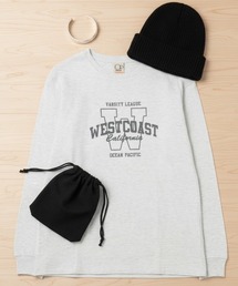 【OP/オーピー】【限定商品】レディースカレッジロゴロングＴシャツ/長袖ロンT