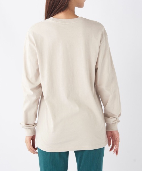 Ocean Pacific（オーシャンパシフィック）の「【OP/オーピー】【限定商品】レディースカレッジロゴロングＴシャツ/長袖ロンT（Tシャツ/カットソー・レディース・ベージュ/チャコールグレー/ホワイト/ヘザーグレー・SMALL/MEDIUM/LARGE/X-LARGE）」の16枚目の写真