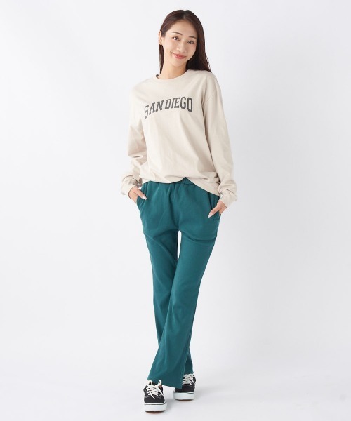 Ocean Pacific（オーシャンパシフィック）の「【OP/オーピー】【限定商品】レディースカレッジロゴロングＴシャツ/長袖ロンT（Tシャツ/カットソー・レディース・ベージュ/チャコールグレー/ホワイト/ヘザーグレー・SMALL/MEDIUM/LARGE/X-LARGE）」の18枚目の写真
