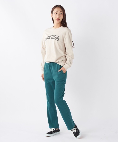 Ocean Pacific（オーシャンパシフィック）の「【OP/オーピー】【限定商品】レディースカレッジロゴロングＴシャツ/長袖ロンT（Tシャツ/カットソー・レディース・ベージュ/チャコールグレー/ホワイト/ヘザーグレー・SMALL/MEDIUM/LARGE/X-LARGE）」の19枚目の写真