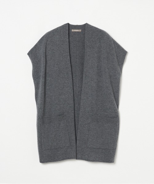 HELIOPOLE（エリオポール）の「WOOL CASHMERE 2 WAY GILET（ベスト・レディース・アイボリー/ブラック/グレー・38）」の4枚目の写真