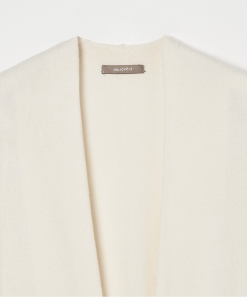 HELIOPOLE（エリオポール）の「WOOL CASHMERE 2 WAY GILET（ベスト・レディース・アイボリー/ブラック/グレー・38）」の6枚目の写真