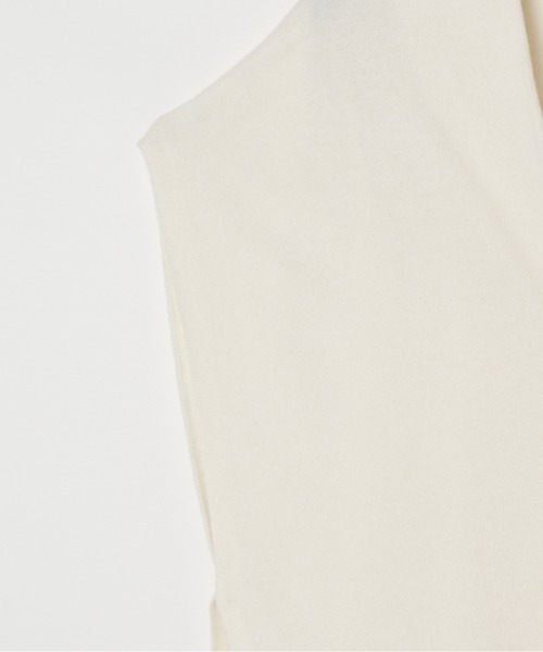 HELIOPOLE（エリオポール）の「WOOL CASHMERE 2 WAY GILET（ベスト・レディース・アイボリー/ブラック/グレー・38）」の7枚目の写真
