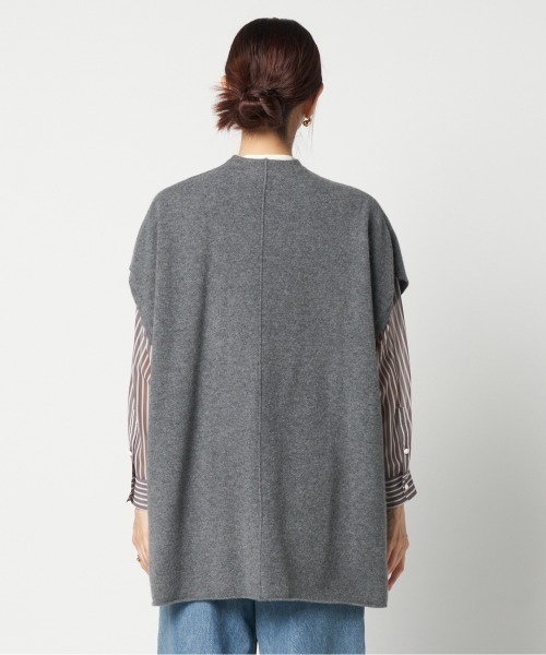 HELIOPOLE（エリオポール）の「WOOL CASHMERE 2 WAY GILET（ベスト・レディース・アイボリー/ブラック/グレー・38）」の12枚目の写真
