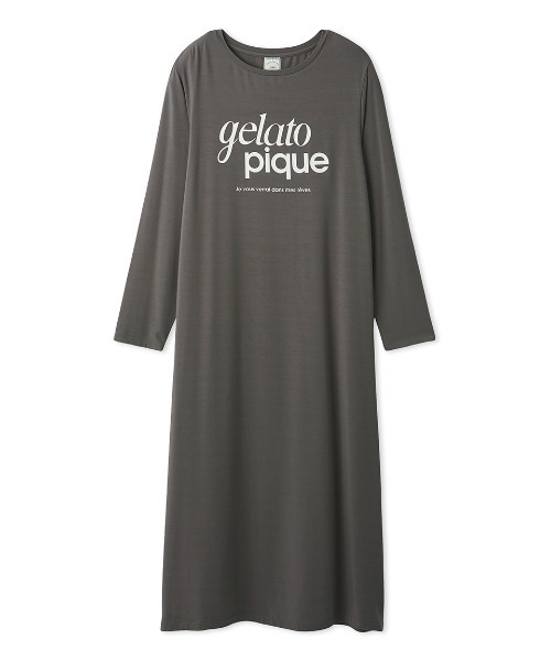 gelato pique（ジェラートピケ）の「レーヨンロゴワンピース（ルーム
