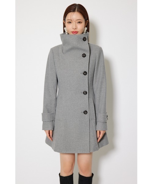 セール】【AW2025】25オーバーネックシンデレララインミニコート 秋服 セール】【AW2025】25オーバーネックシンデレララインミニコート 秋服