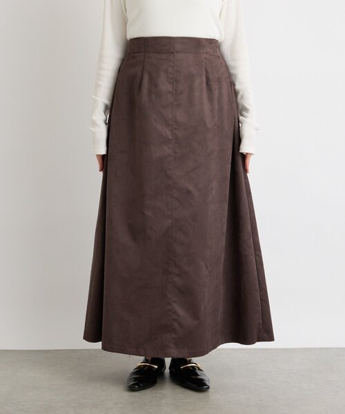 RIVE DROITE(リヴドロワ)の「【モダンな印象】ブラッシュドクロスサイドタックスカート(スカート・レディース・ブラウン/キャメル・38/36)」の20枚目の写真