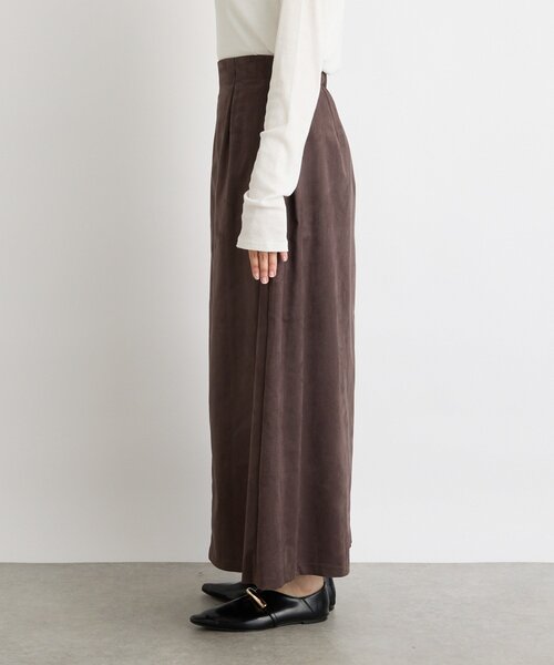 RIVE DROITE(リヴドロワ)の「【モダンな印象】ブラッシュドクロスサイドタックスカート(スカート・レディース・ブラウン/キャメル・38/36)」の11枚目の写真