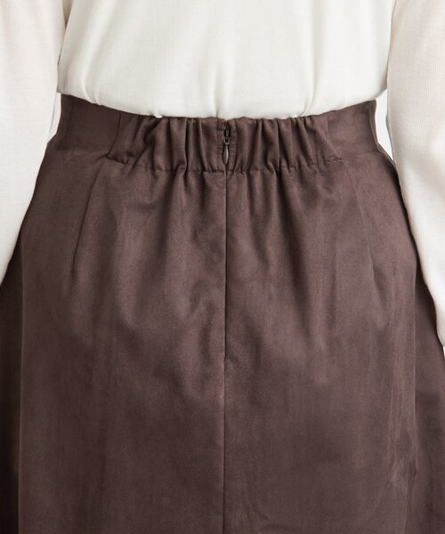 RIVE DROITE(リヴドロワ)の「【モダンな印象】ブラッシュドクロスサイドタックスカート(スカート・レディース・ブラウン/キャメル・38/36)」の5枚目の写真